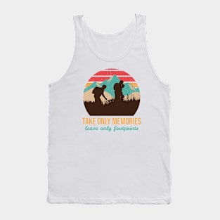 Take only memories, leave only footprints Tank Top